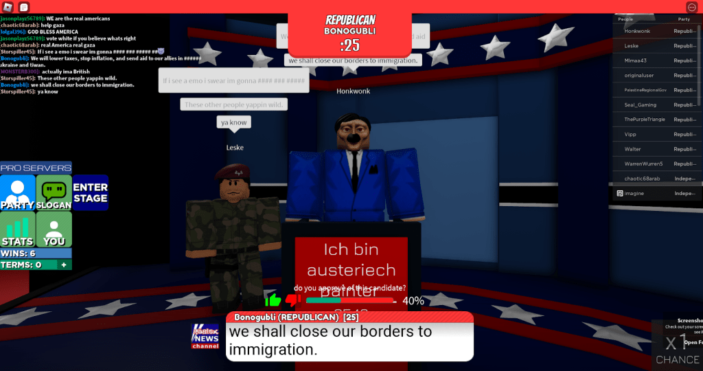 Roblox S Election Simulator Is Swarming With Fascists Global Project Image 4 1024x540 