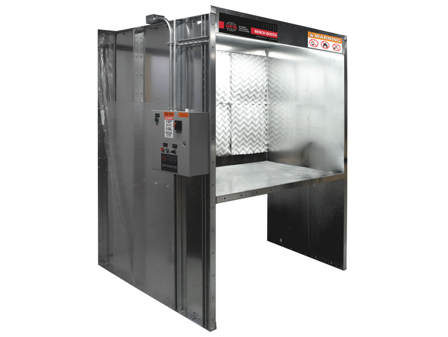 Bench top paint booths from global finishing solutions