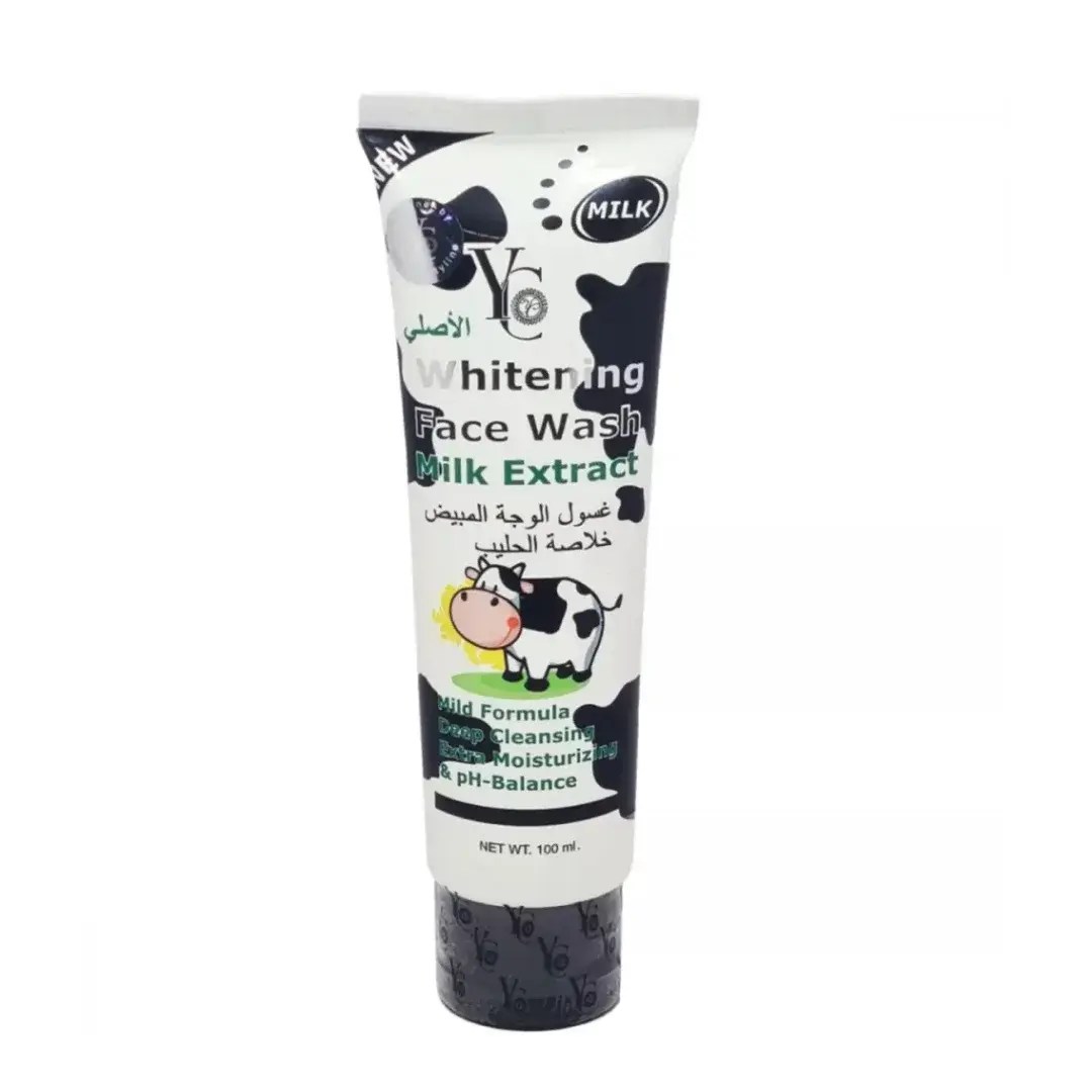 Yc Whitening Face Wash With Milk Extract 100Ml Deep Cleansing Moisturizing Ph Balanced Face Wash For Men And Women