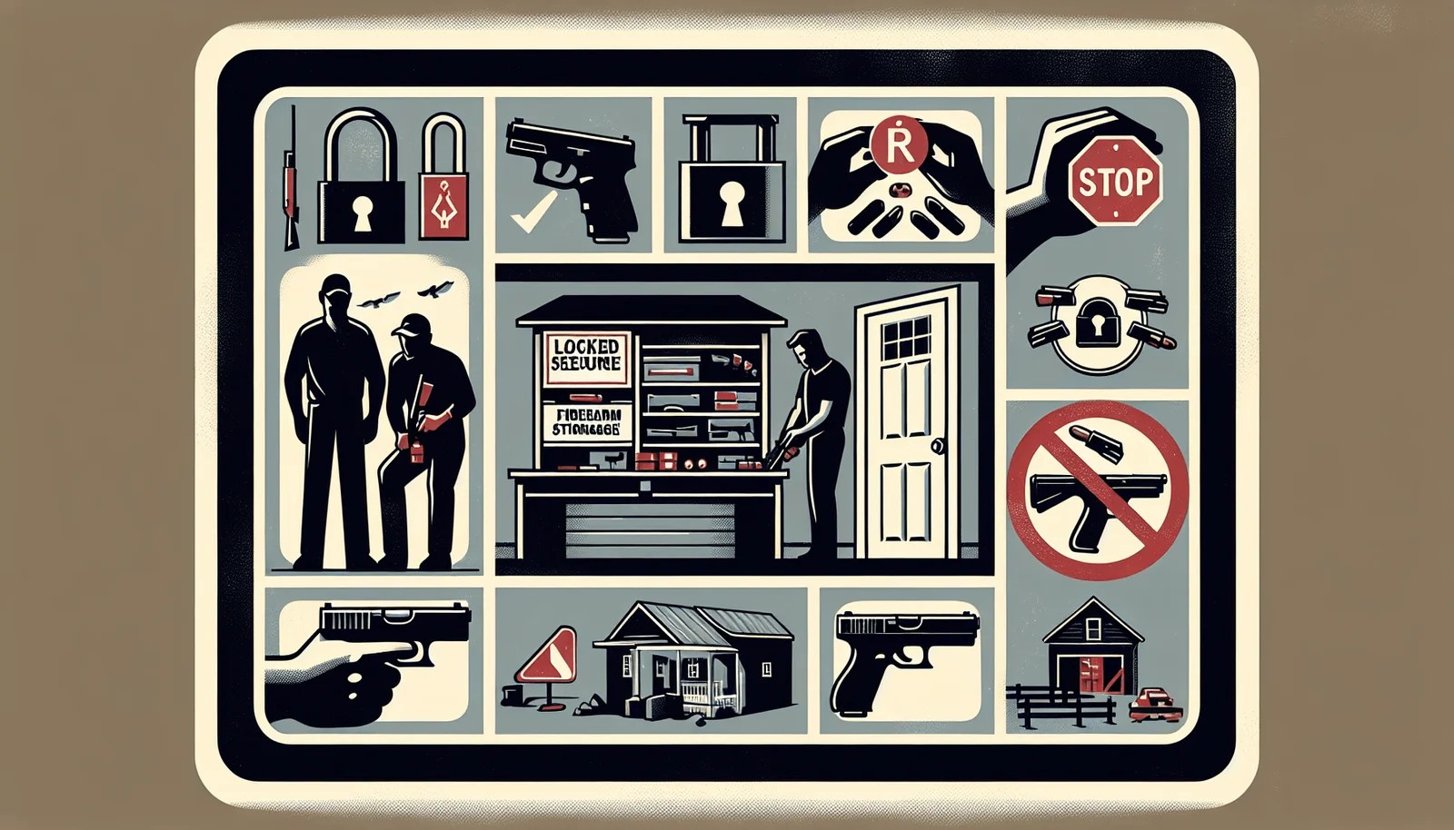 How to properly store and transport firearms
