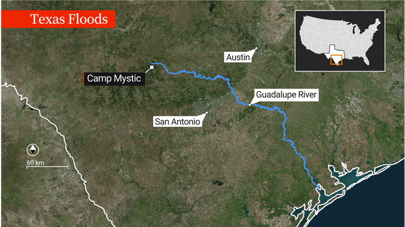 How Did The Texas Floods Get So Bad Fast Everything We Know Map.