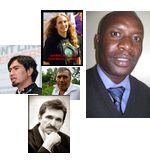 Environmentalists suffering from persecution Father Neftali, Judi Bari, Felipe Arreaga, Alexsandr Nikitin, and Joab Omandi
