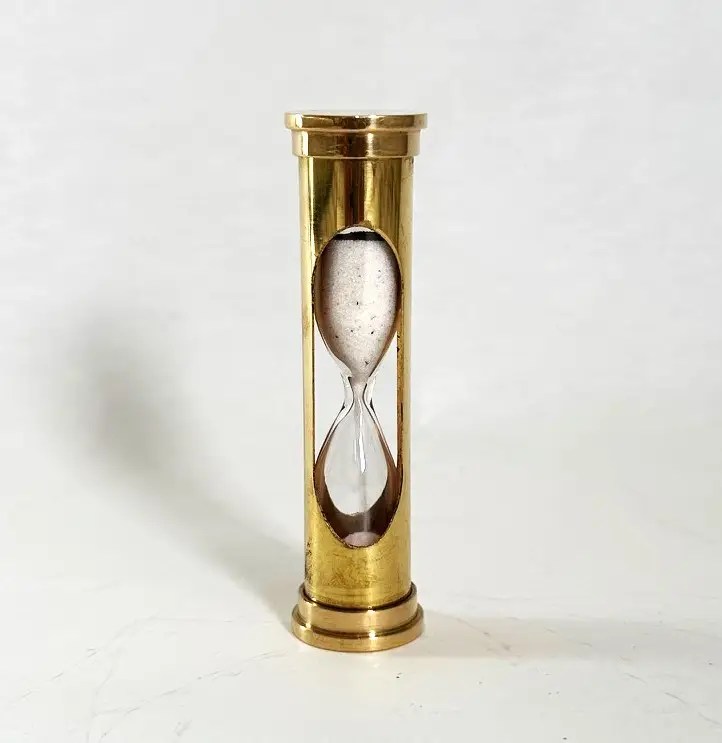 Brass Hourglass Sand Timer 30 Seconds