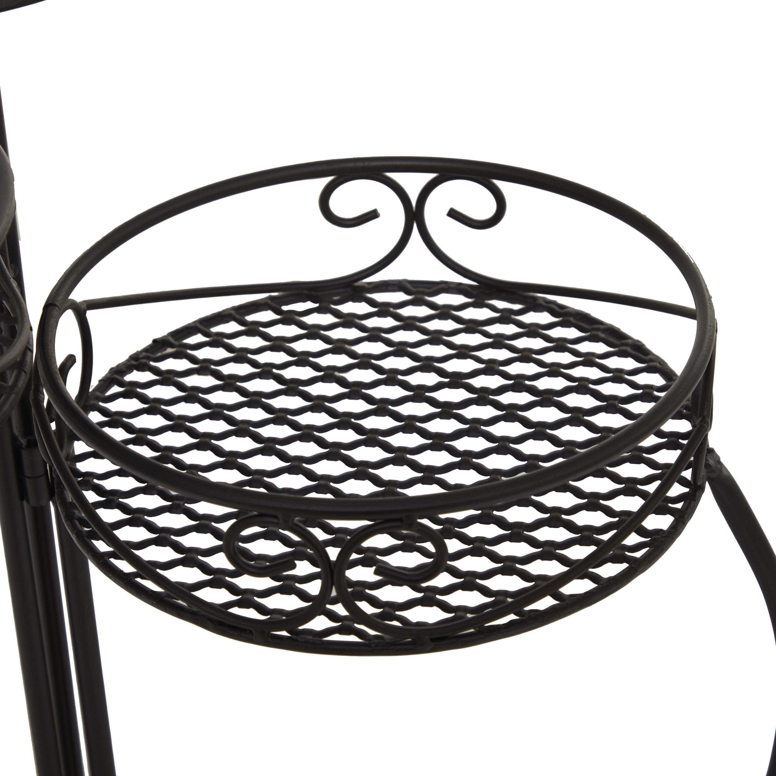 Black Metal Plant Stand 3 Tier, 22″W x 23″H