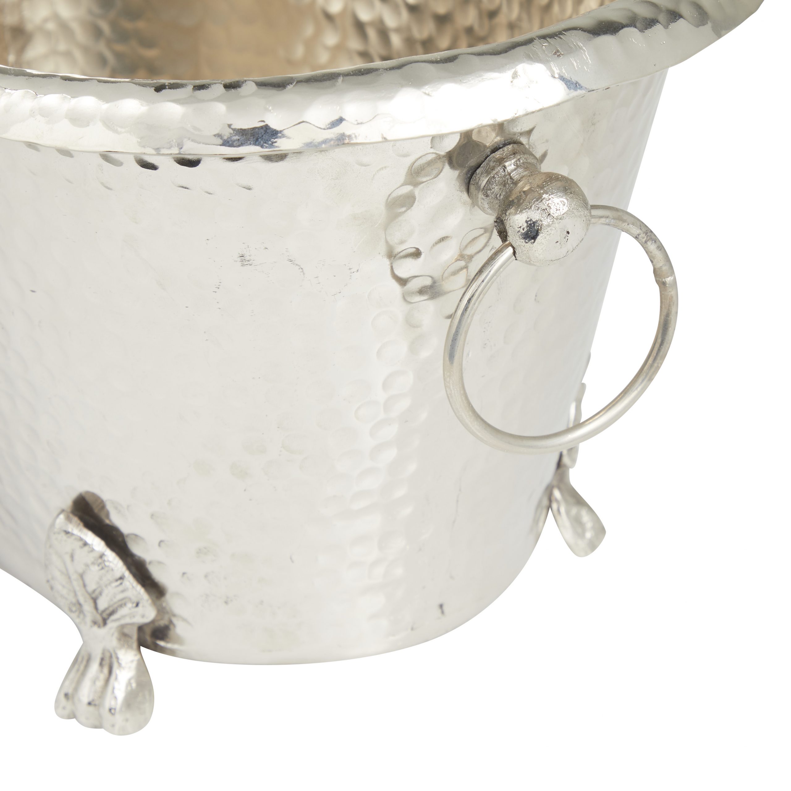 Silver Wine Cooler Ice Bucket, 14″W x 9″H