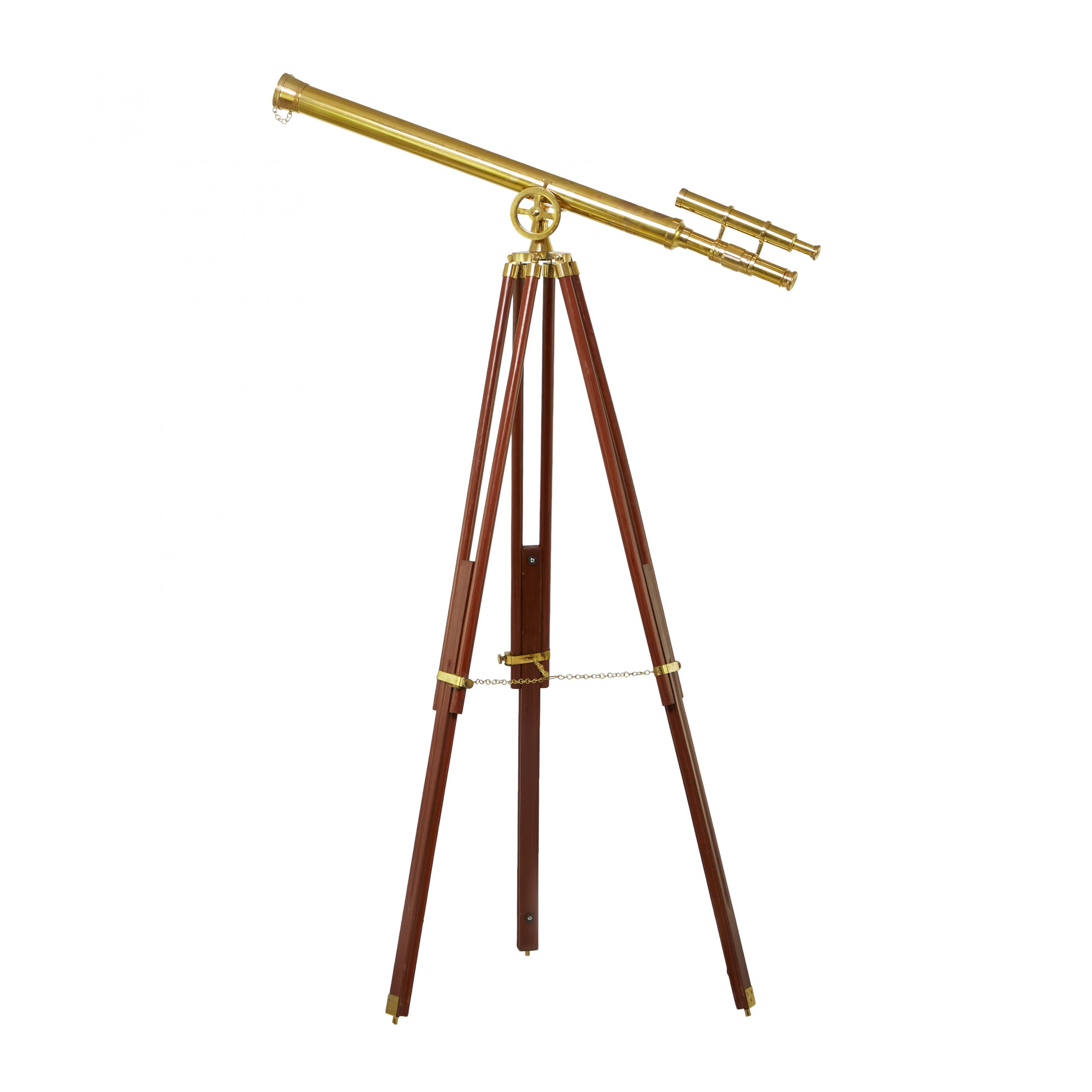 Brass Gold Griffith Astro Telescope on Tripod, 39″W, 58″H