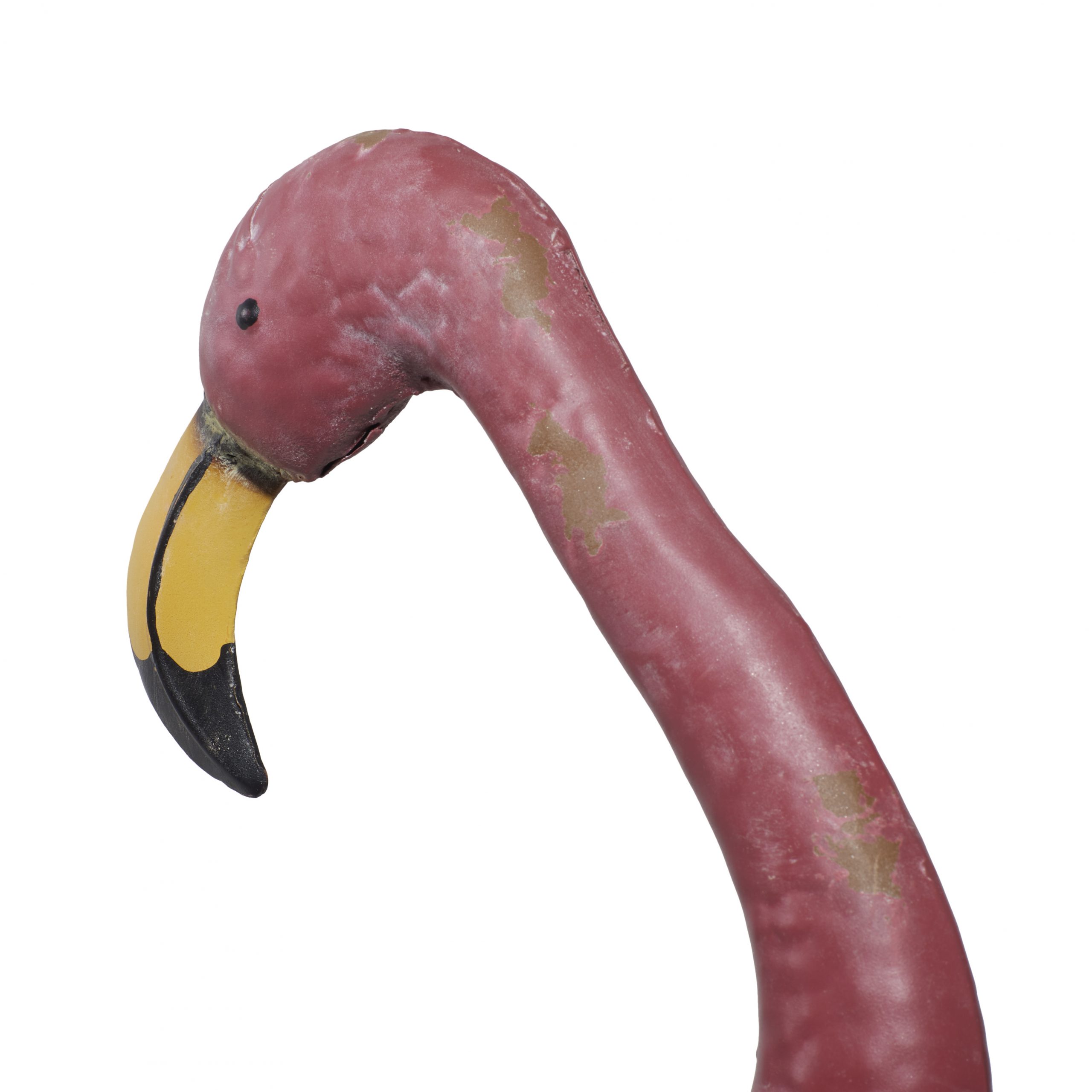 Pink Metal Flamingo Garden Sculpture (Set of 2), 10″W, 38″H