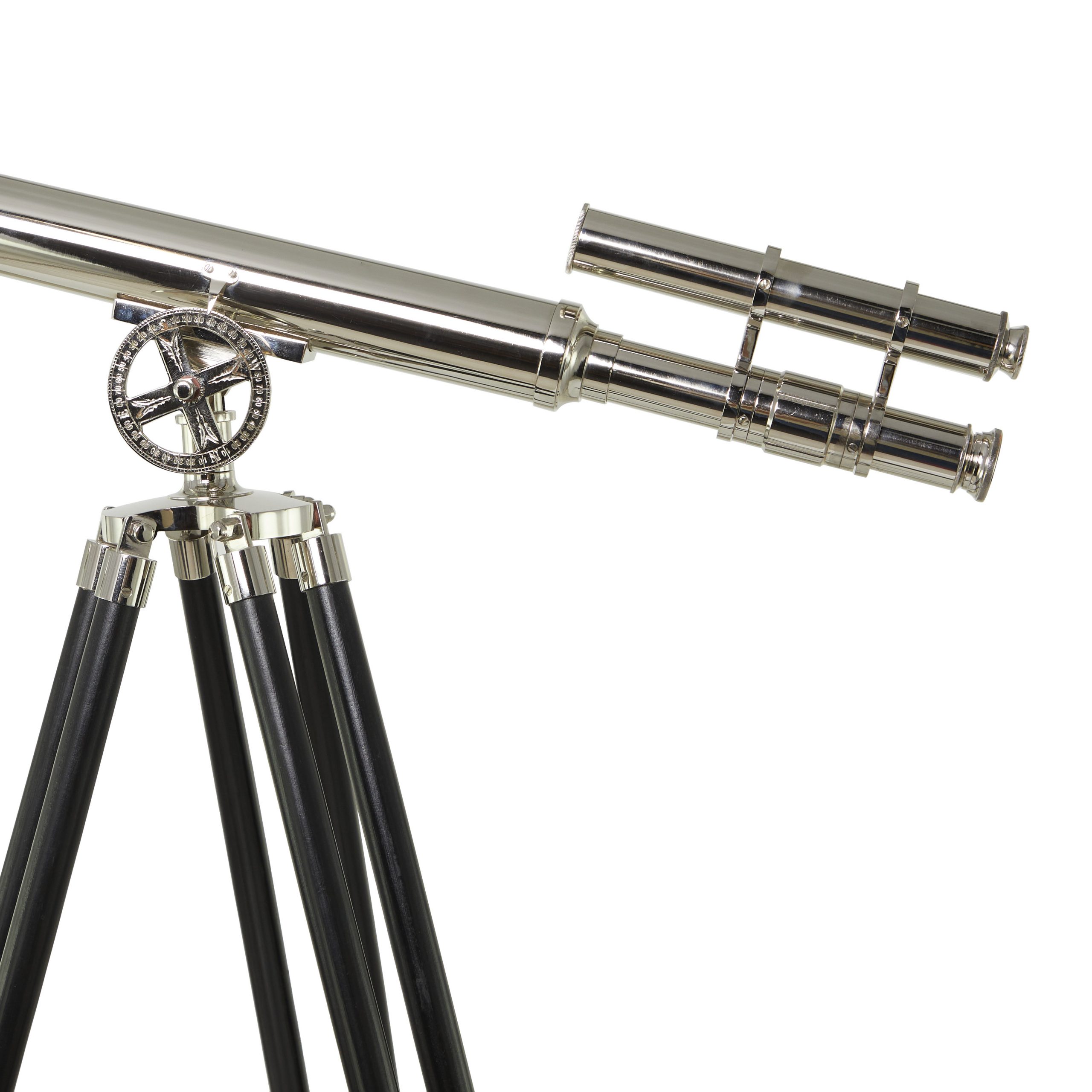 Silver Finish Griffith Astro Telescope on Tripod, 36″W, 57″H