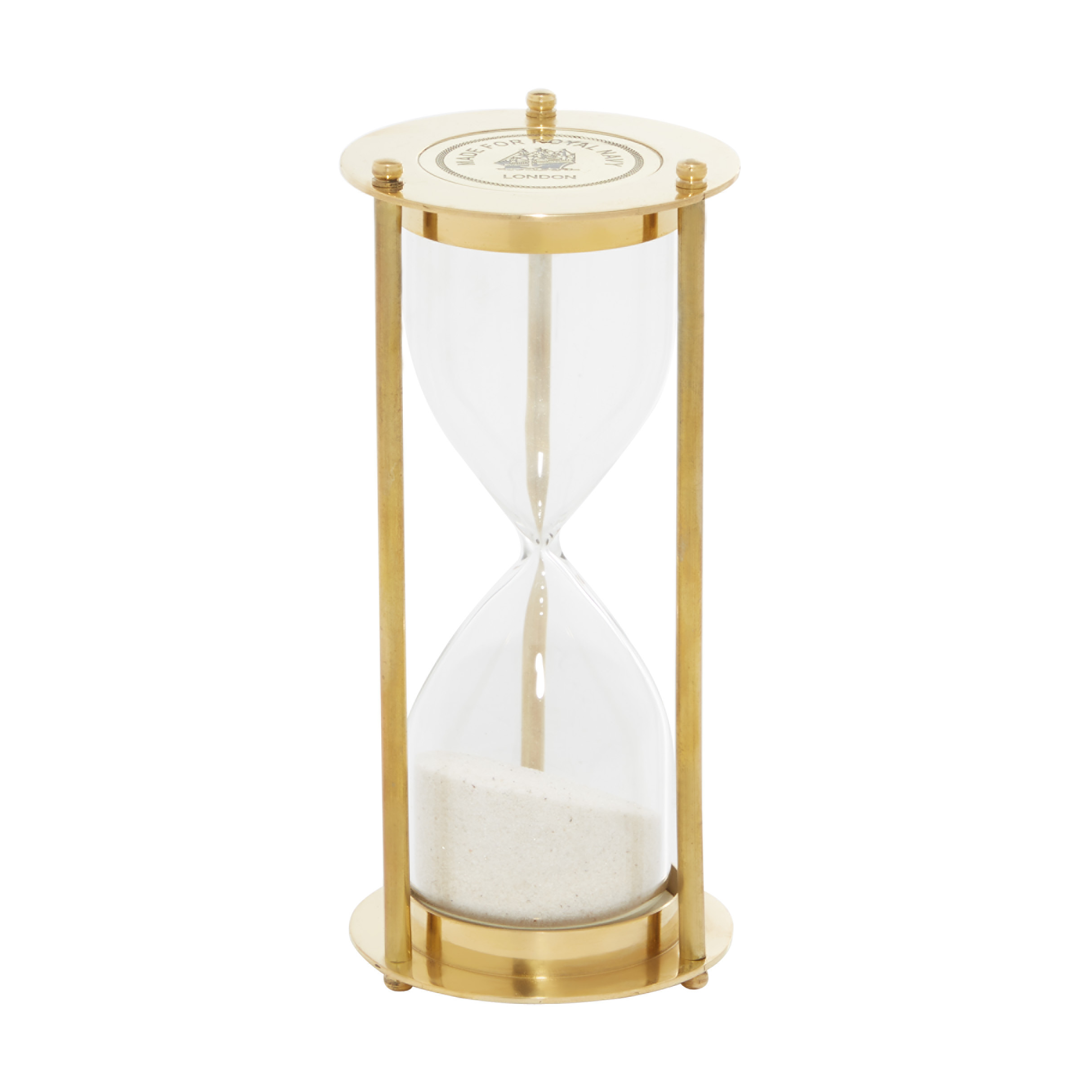 Gold Brass Sand Timer Hourglass, 6″H