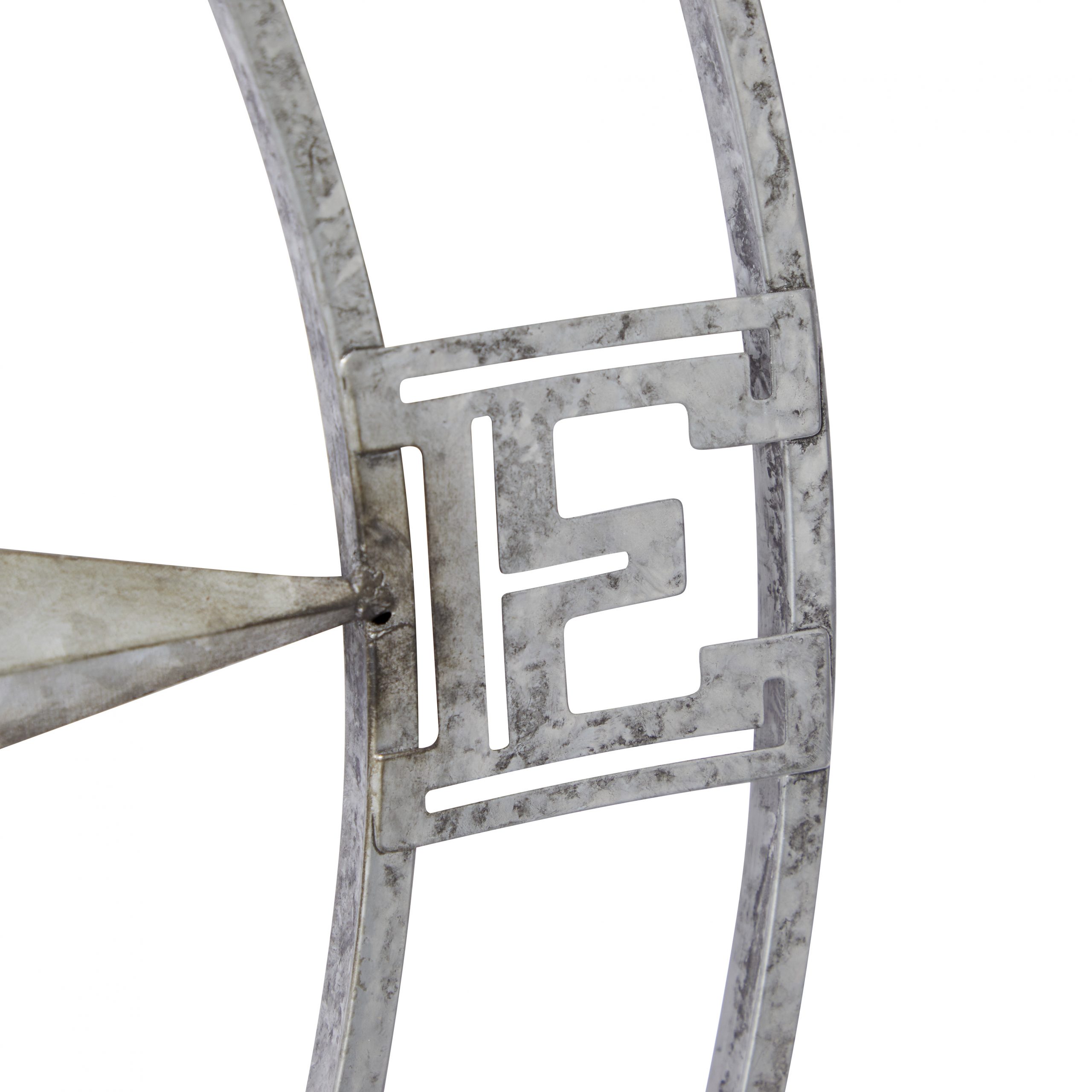 Silver Finish Metal Compass Wall Decor, 35″ x 3″ x 35″