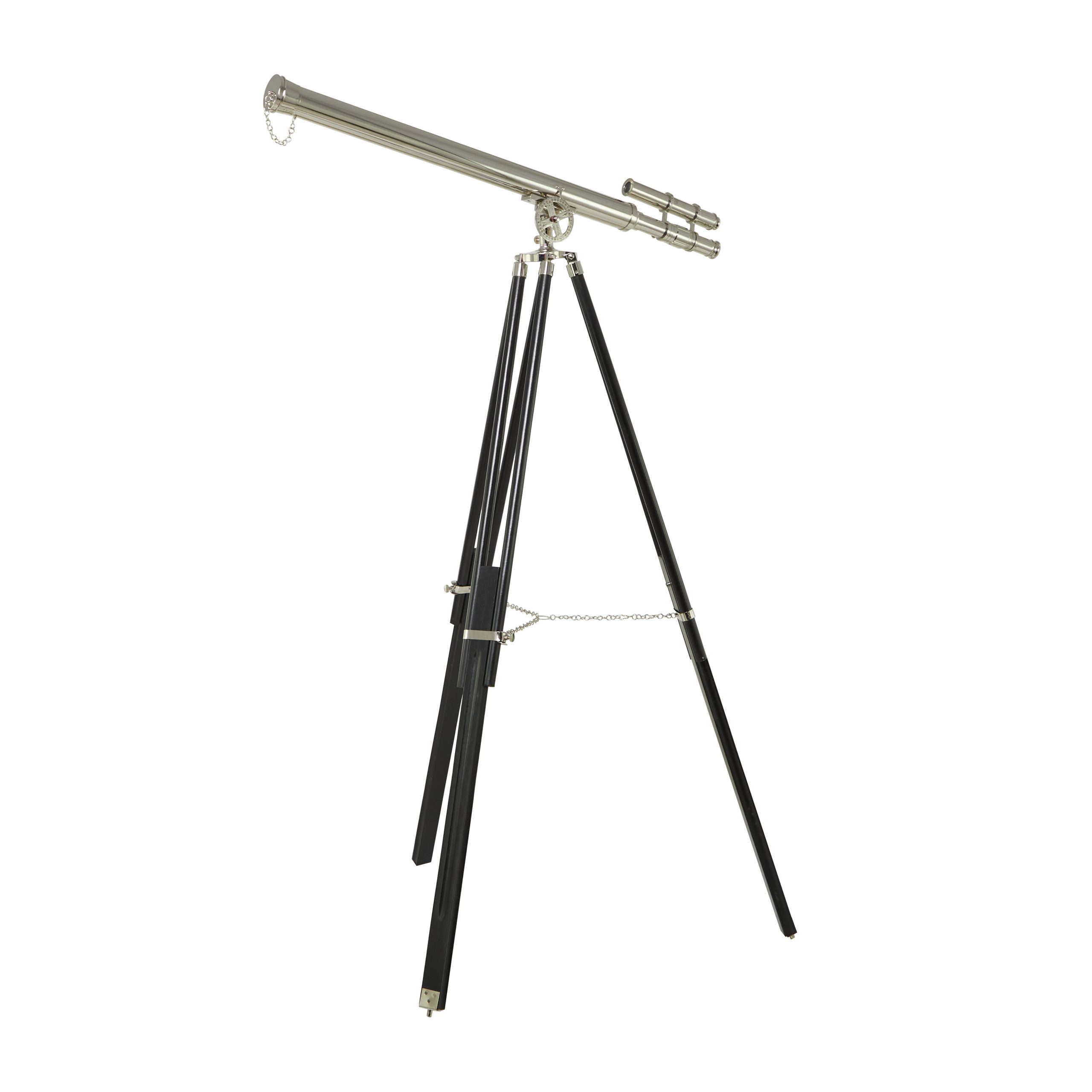 Silver Finish Griffith Astro Telescope on Tripod, 36″W, 57″H