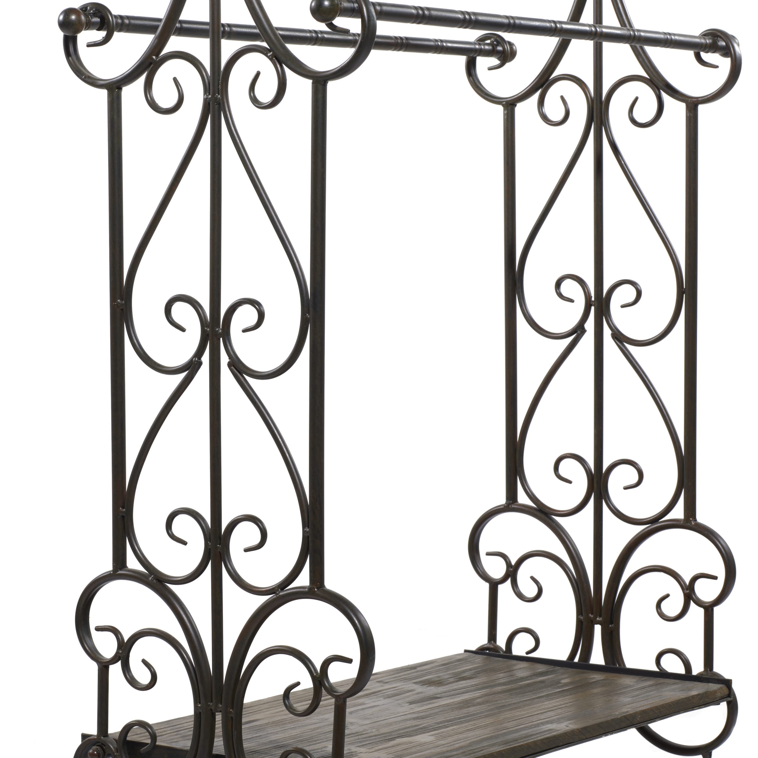 Bathroom Storage Towel Rack Scroll Design 28" x 13" x 41"