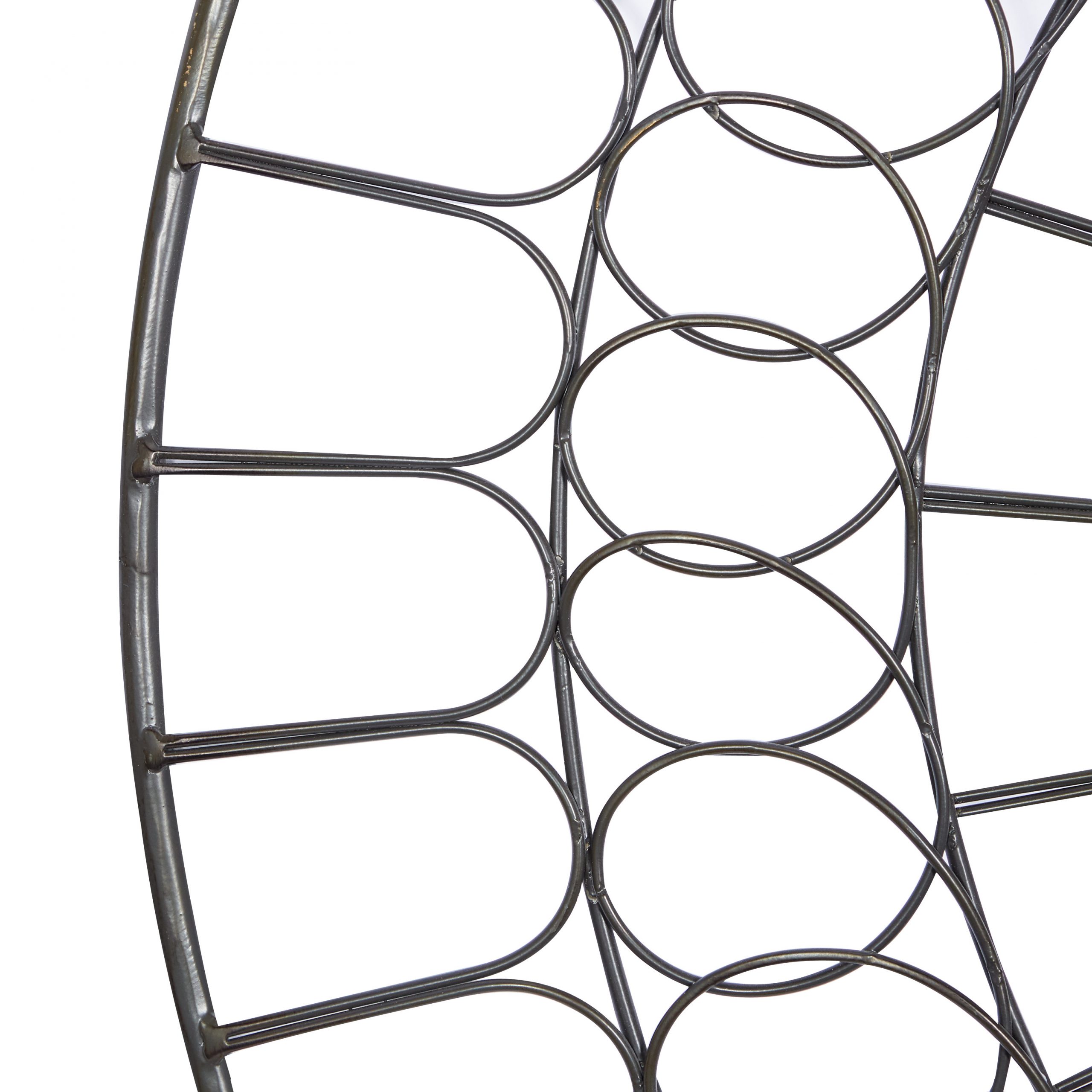 Black Metal Carved Abstract Wall Decor, 32″ x 2″ x 32″
