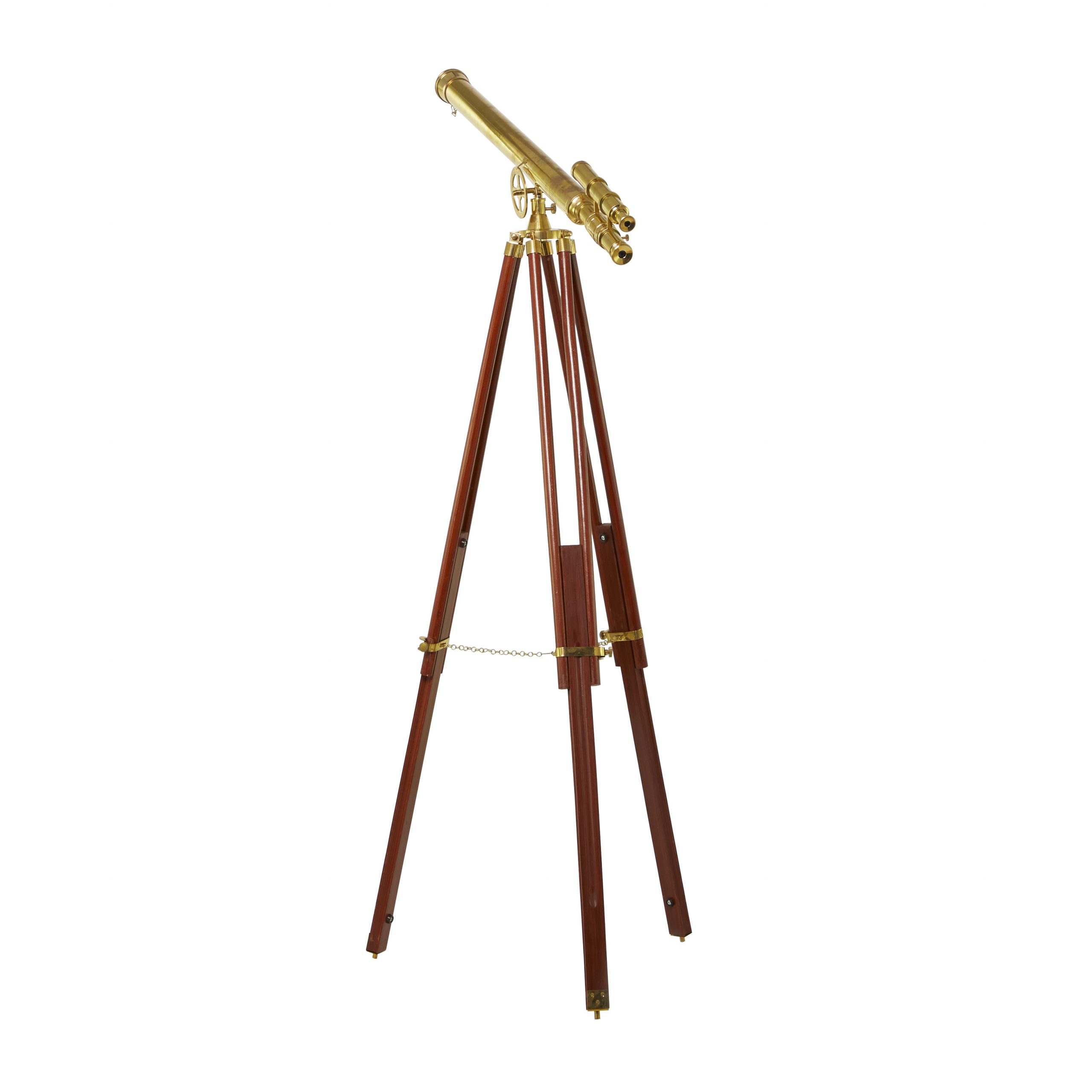 Brass Gold Griffith Astro Telescope on Tripod, 39″W, 58″H