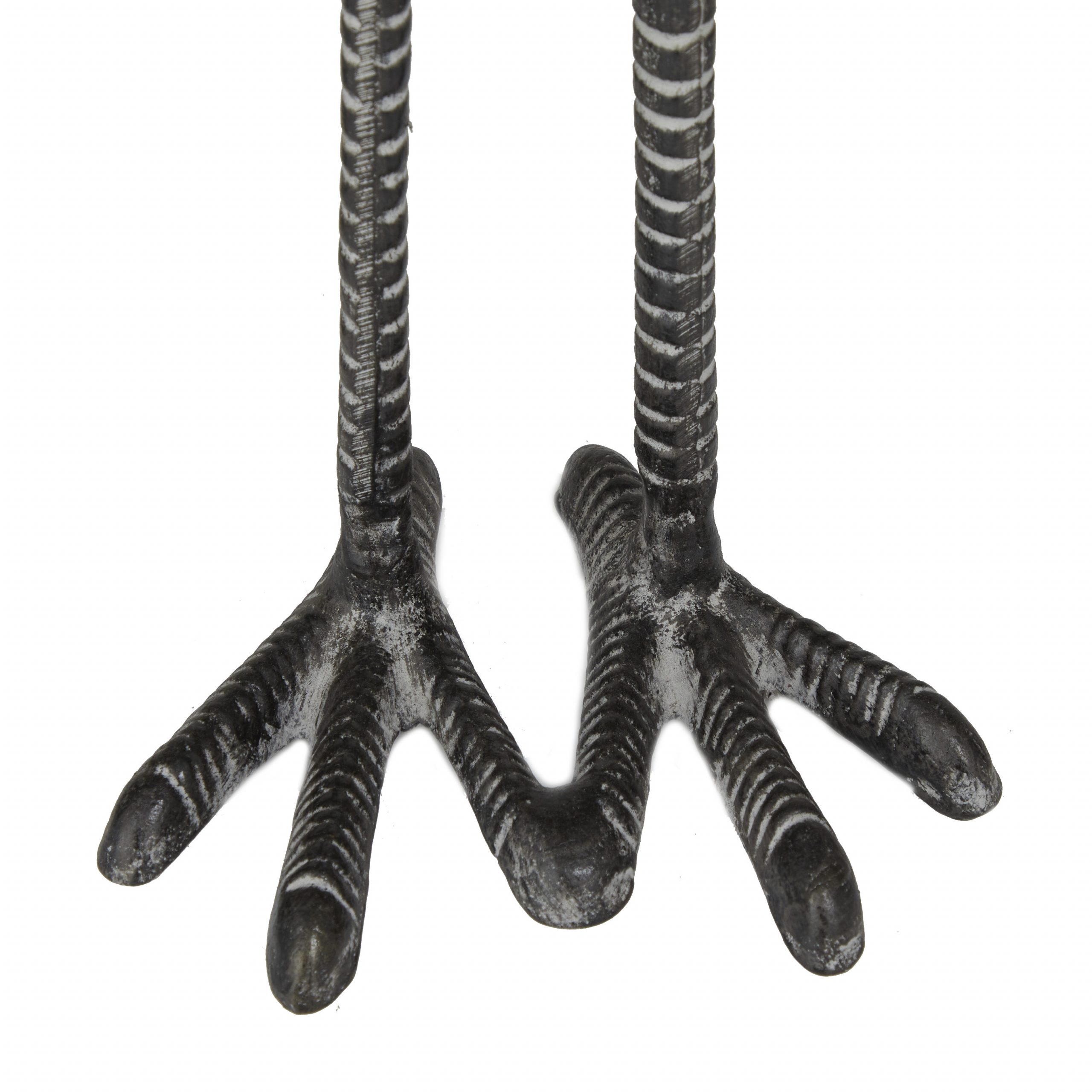 Dark Gray Metal Crane Garden Sculpture (Set of 2), 31″, 25″H