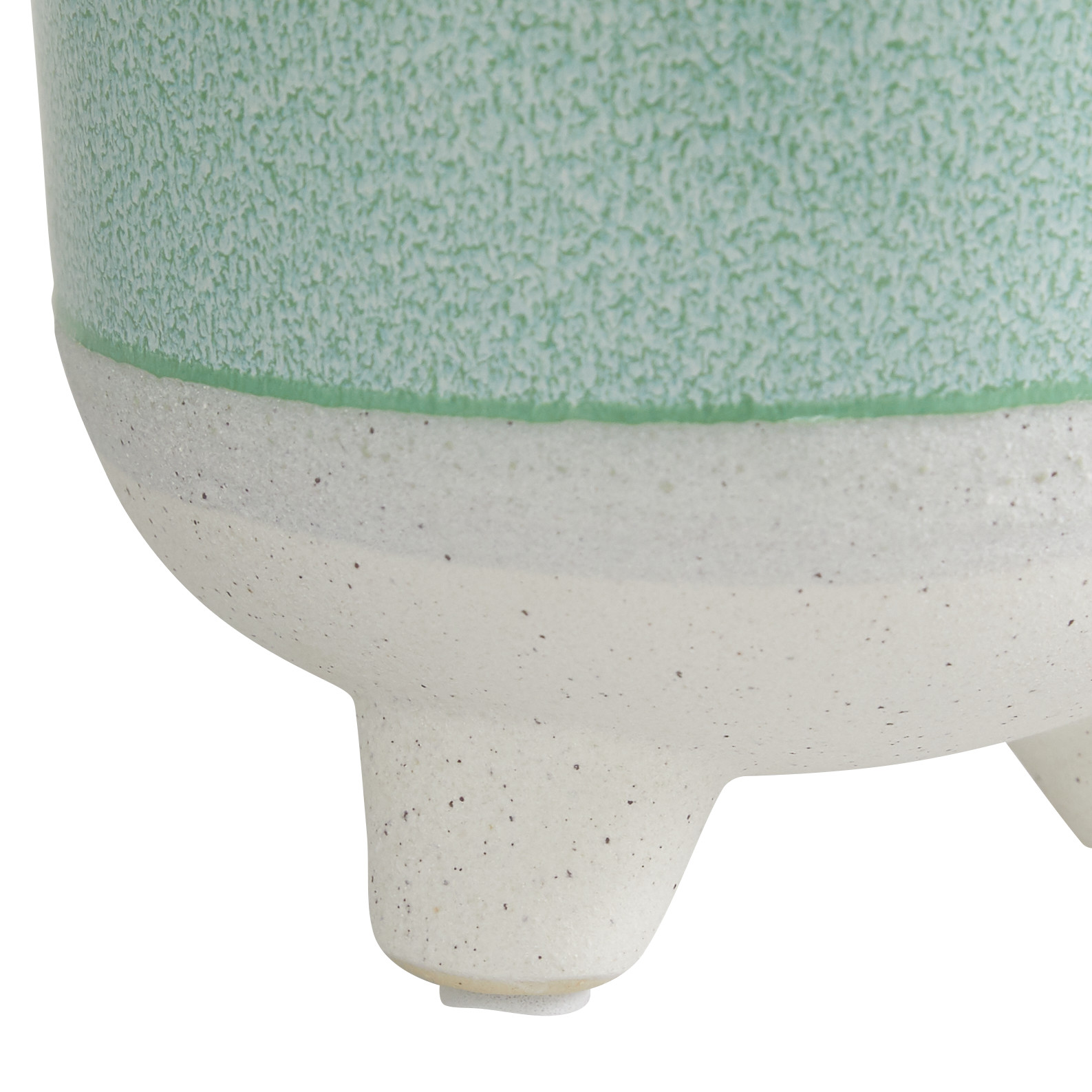 Green Ceramic Planter (Set of 3), 5″, 6″, 8″H