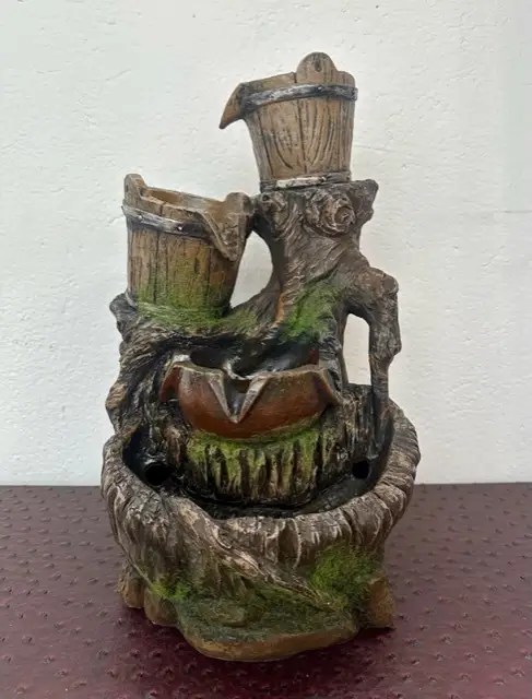Resin Water Fountain Tabletop 14.56H x 9.05L x 7.08W