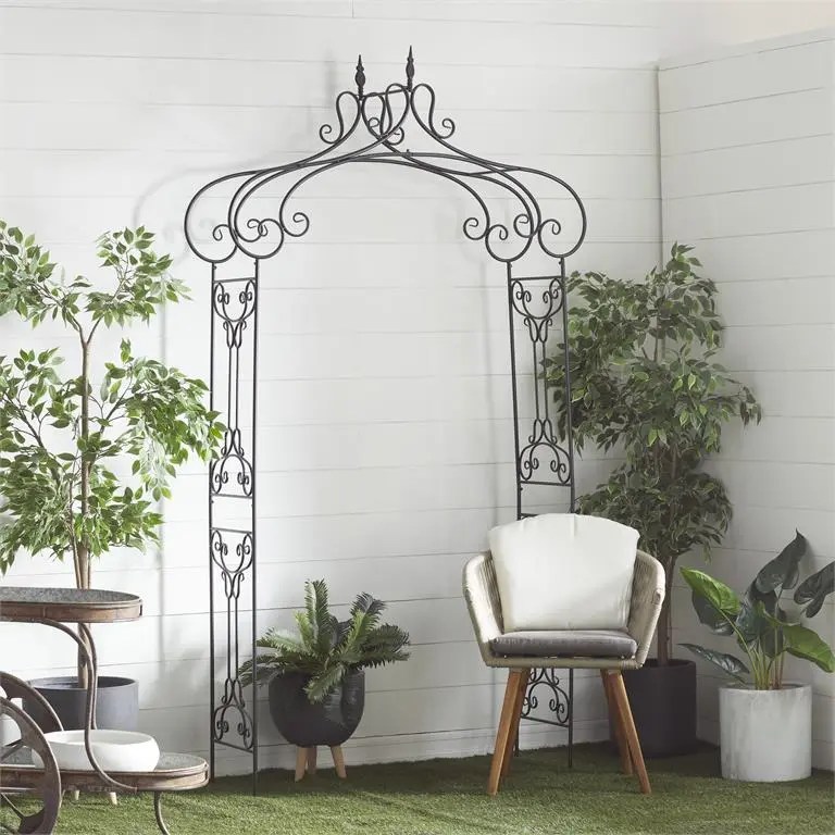 Metal Outdoor Garden Arched Arbor