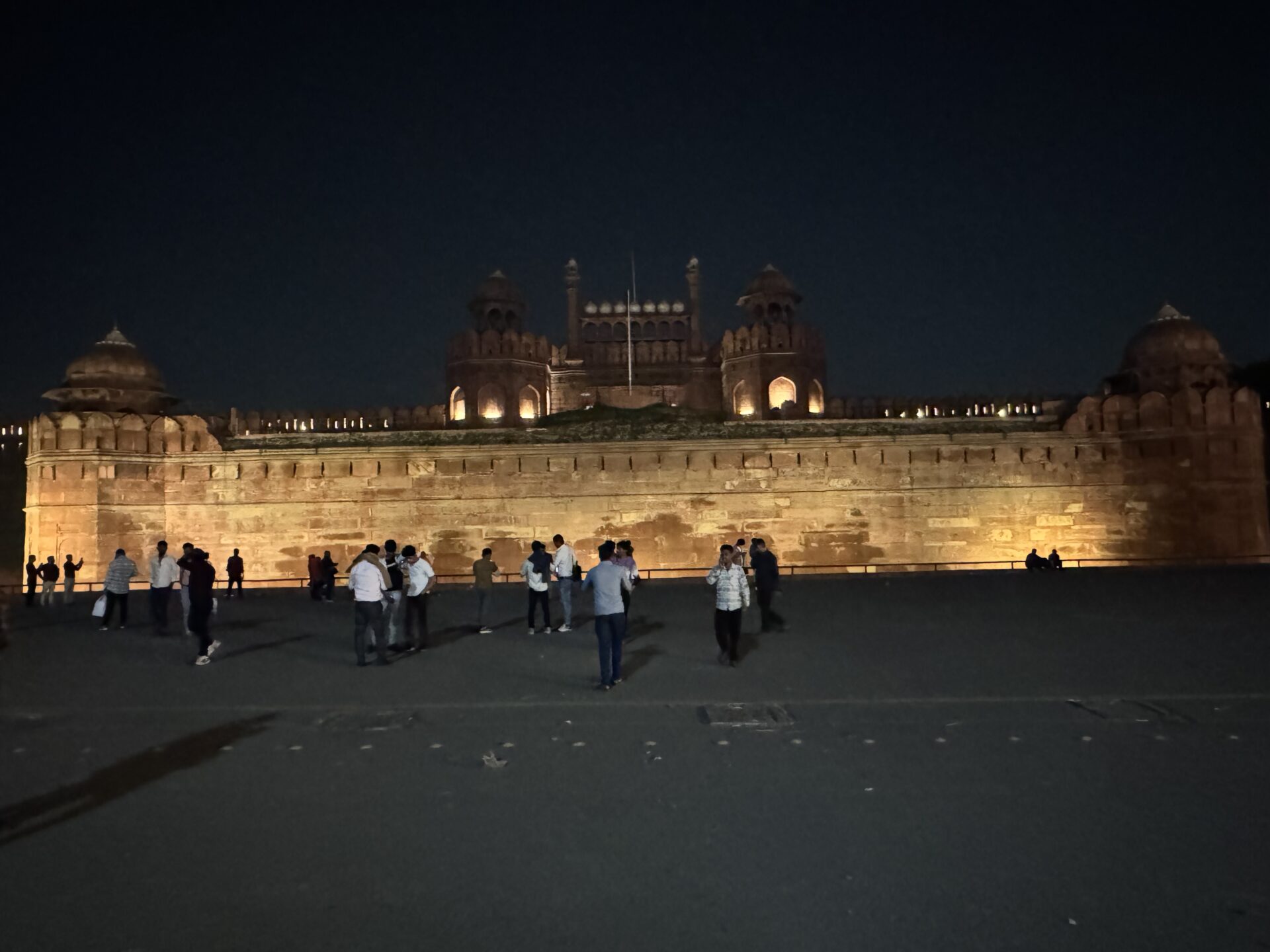 The Red Fort at night