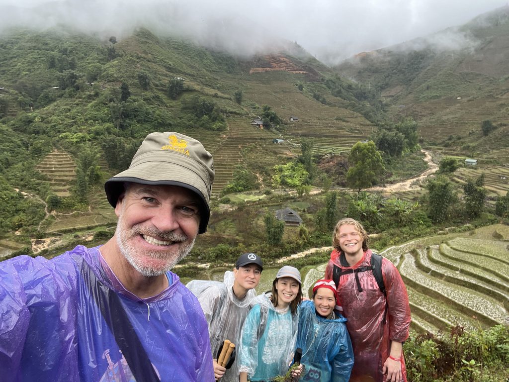Time for a selfie in the Sapa mountains. Anthony Bourdain did many hikes on his shows but I don't believe he ever did Sapa