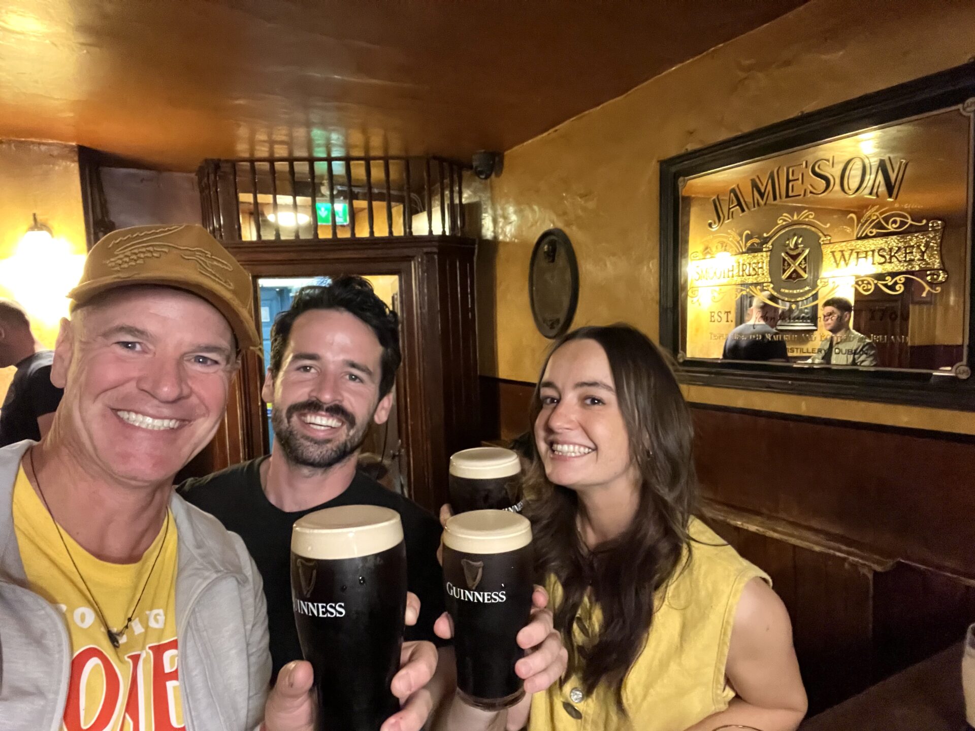 With my Dublin friends who hosted me. I felt like I was filming an episode of No Reservations