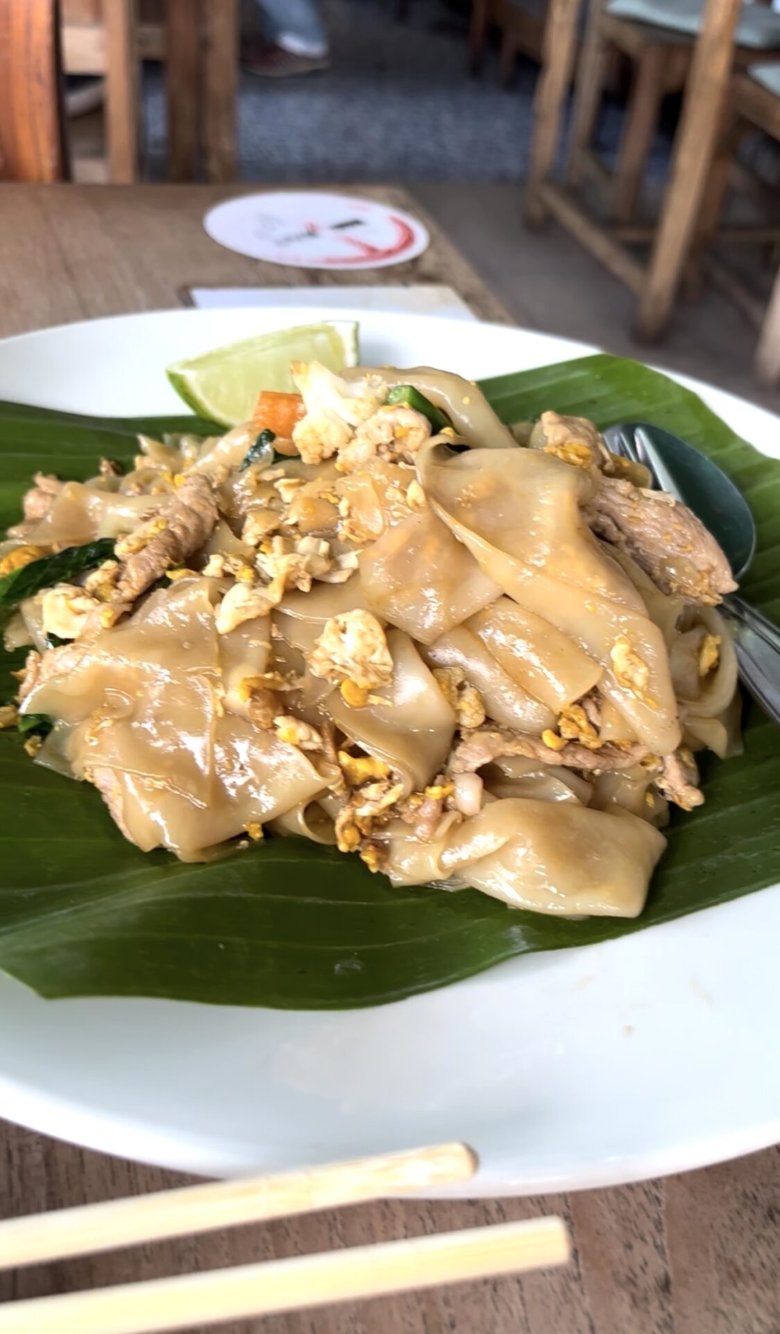 Eating my way through Bangkok like Anthony Bourdain. This is pad see ew