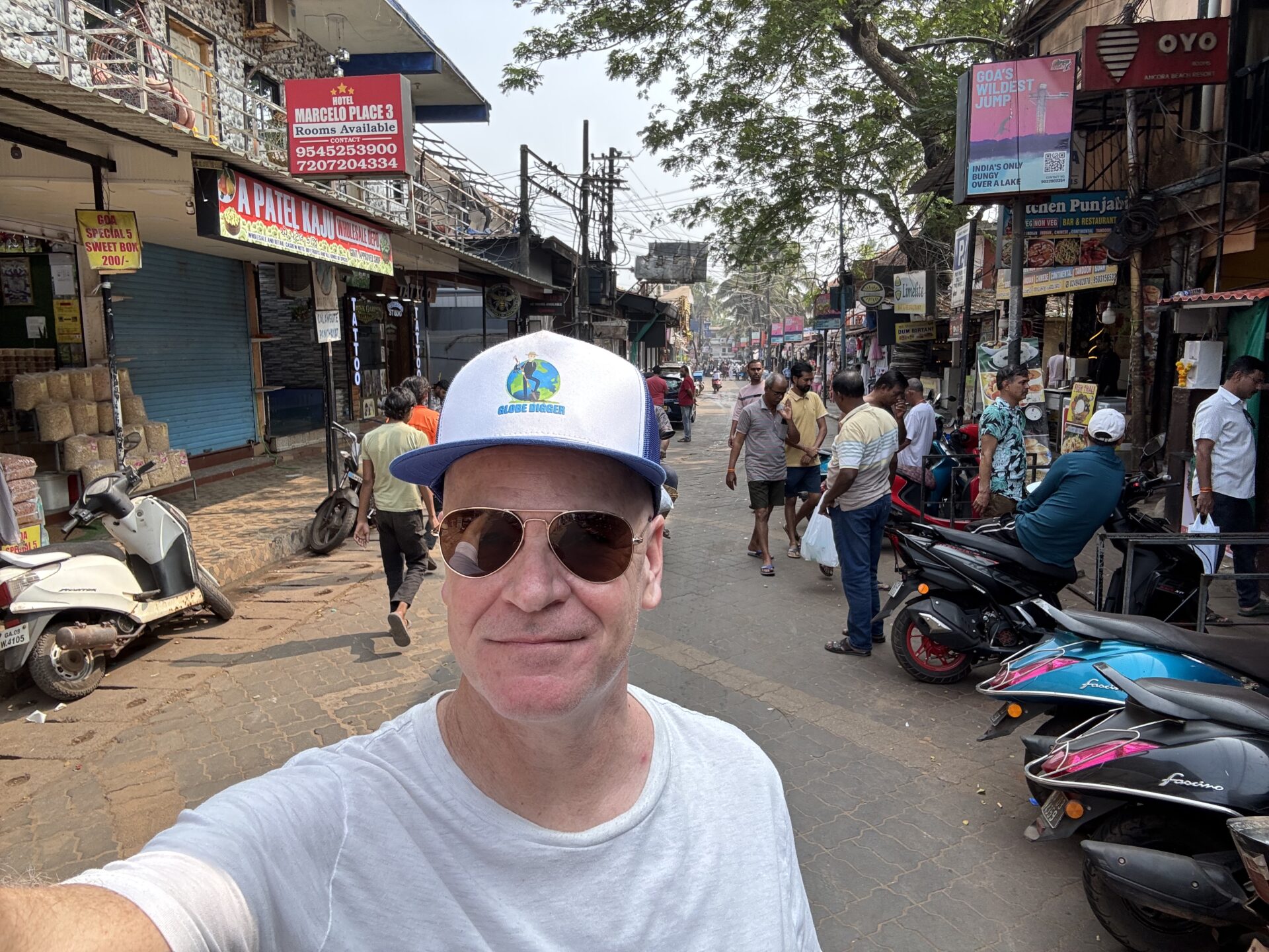 A street selfie in Goa