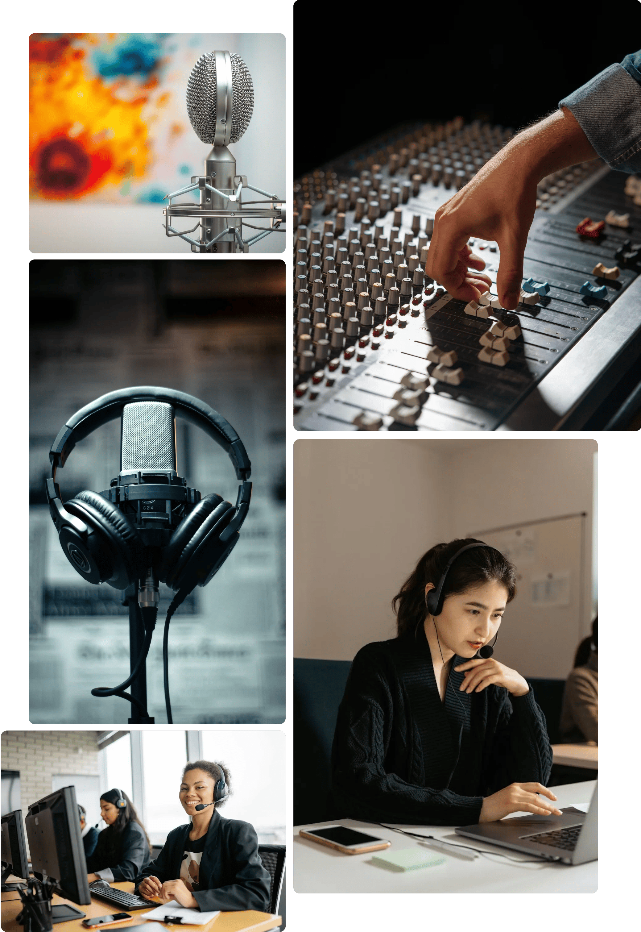 Audio and video formats accepted for transcription services