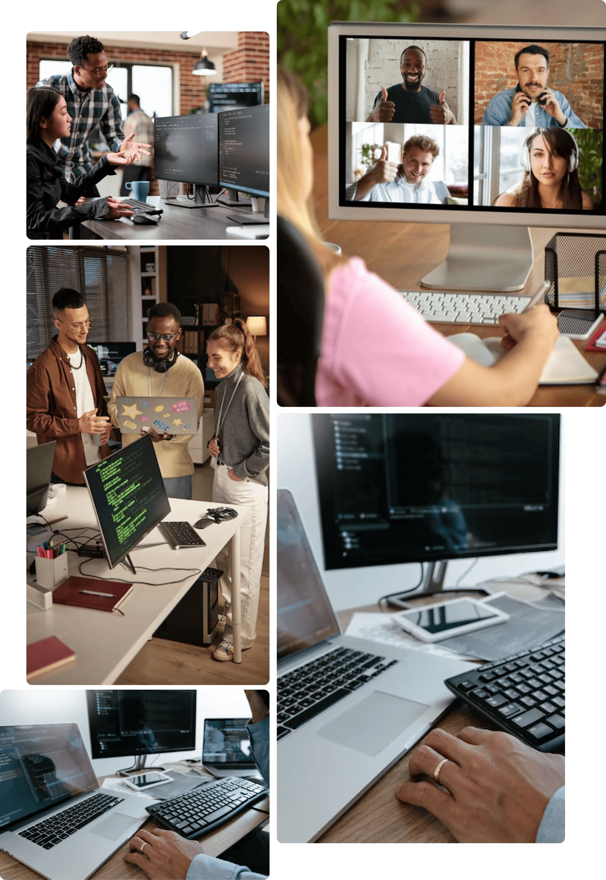 Virtual meeting software dashboard and collaboration features