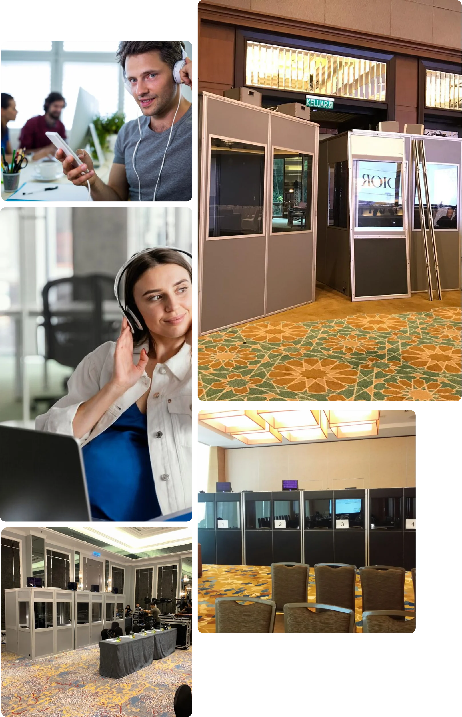 Table-Top Interpretation Booths for Smaller Environments