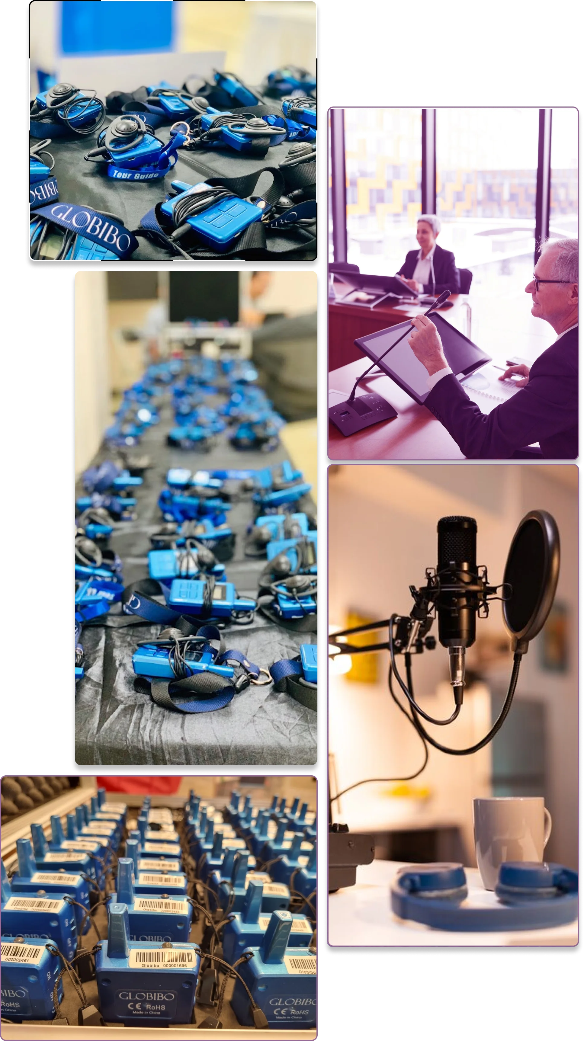 Directional microphones for tour guide systems