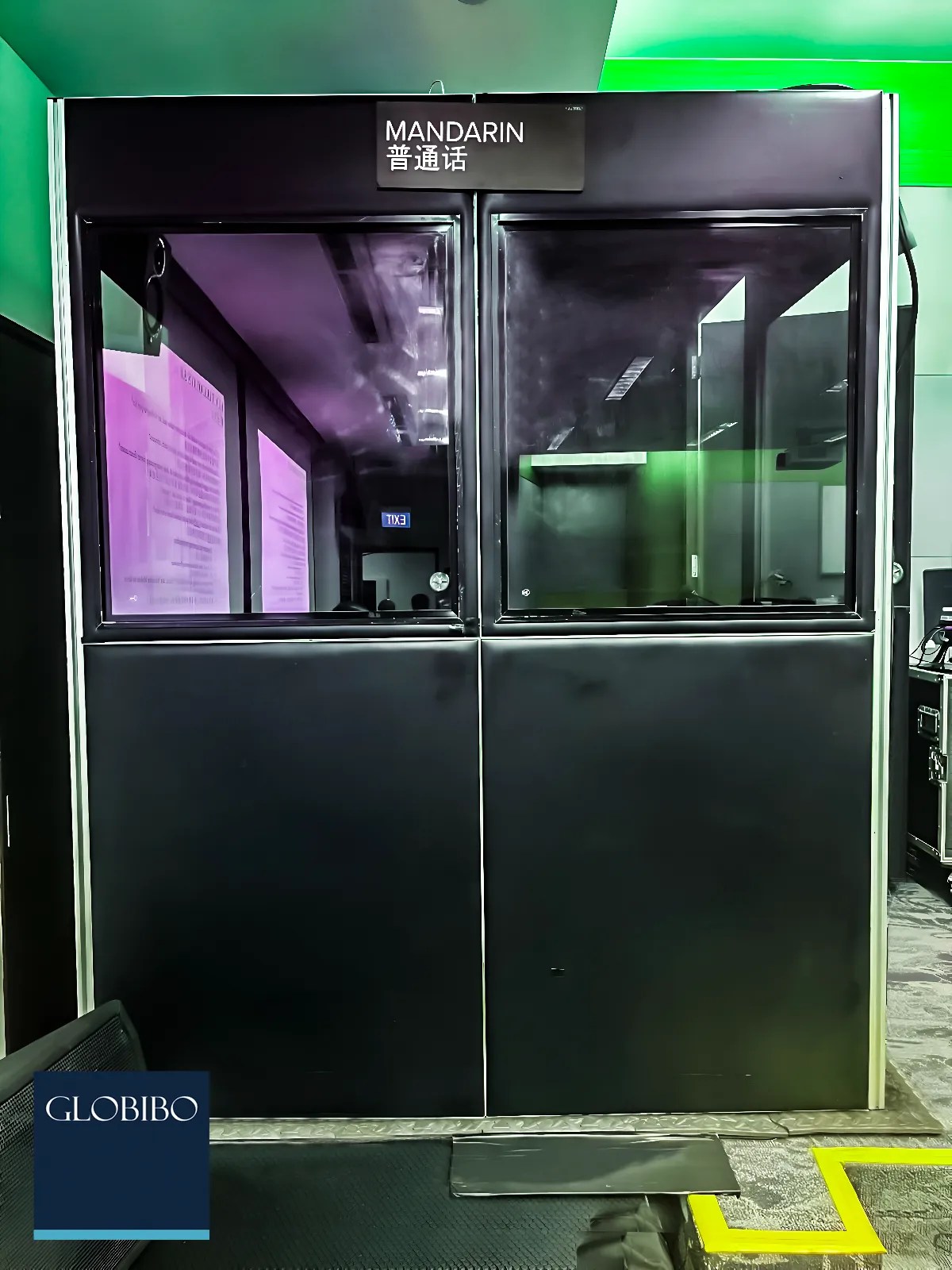 Interpretation booth setup
