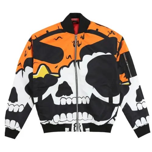Buy Glo Gang Skull Bomber Jacket (Blue) - Glo Gang