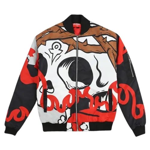 Buy Glo Gang Skull Bomber Jacket (Blue) - Glo Gang