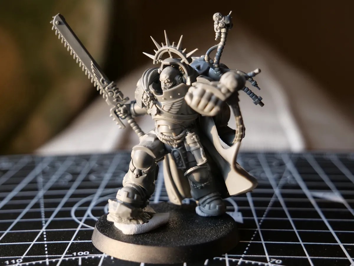 Completed space marines gravis captain
