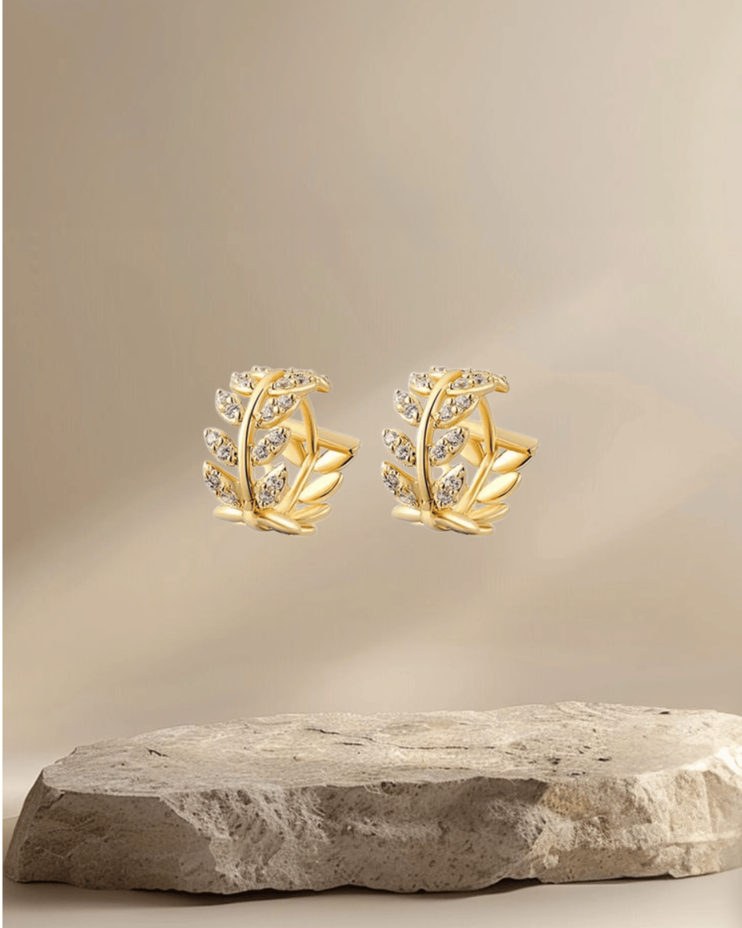 Golden Laurel Earrings