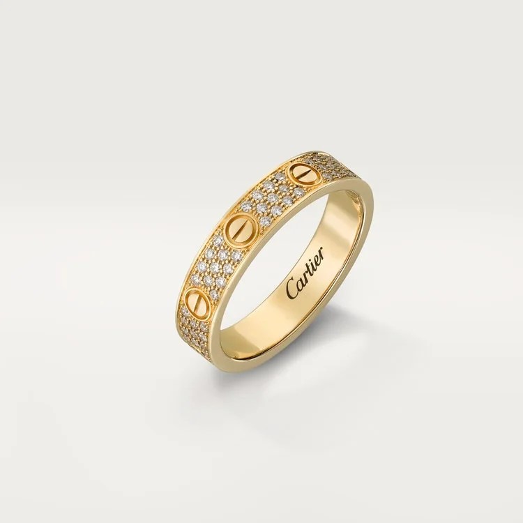 #LOVE# ring, small model, paved