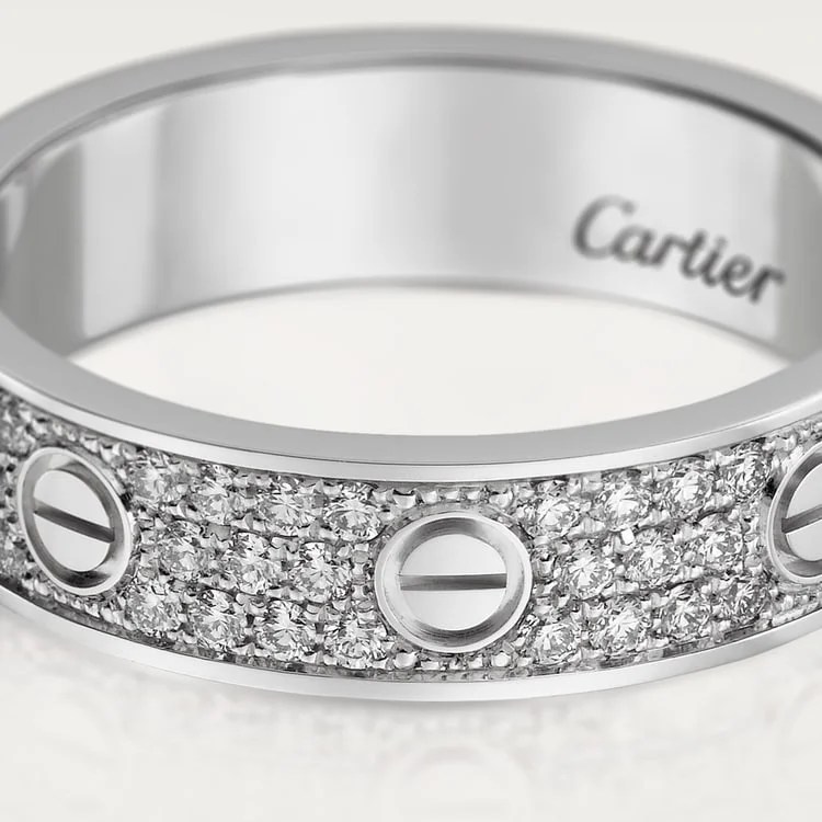 #LOVE# ring, small model, paved