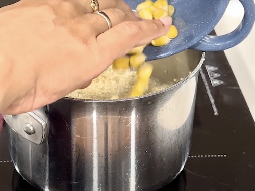 Add corn