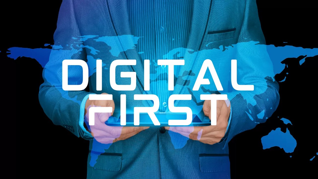 Illustration for the article on building a digital-first culture in pharma