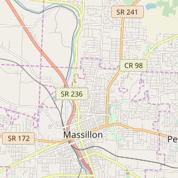 Massillon Ohio Zip Code Map 1538 