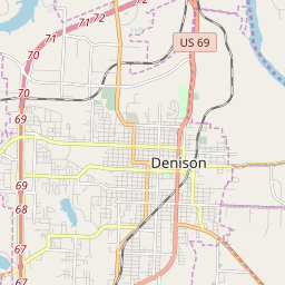 Map Of Denison Tx 75020 1639 