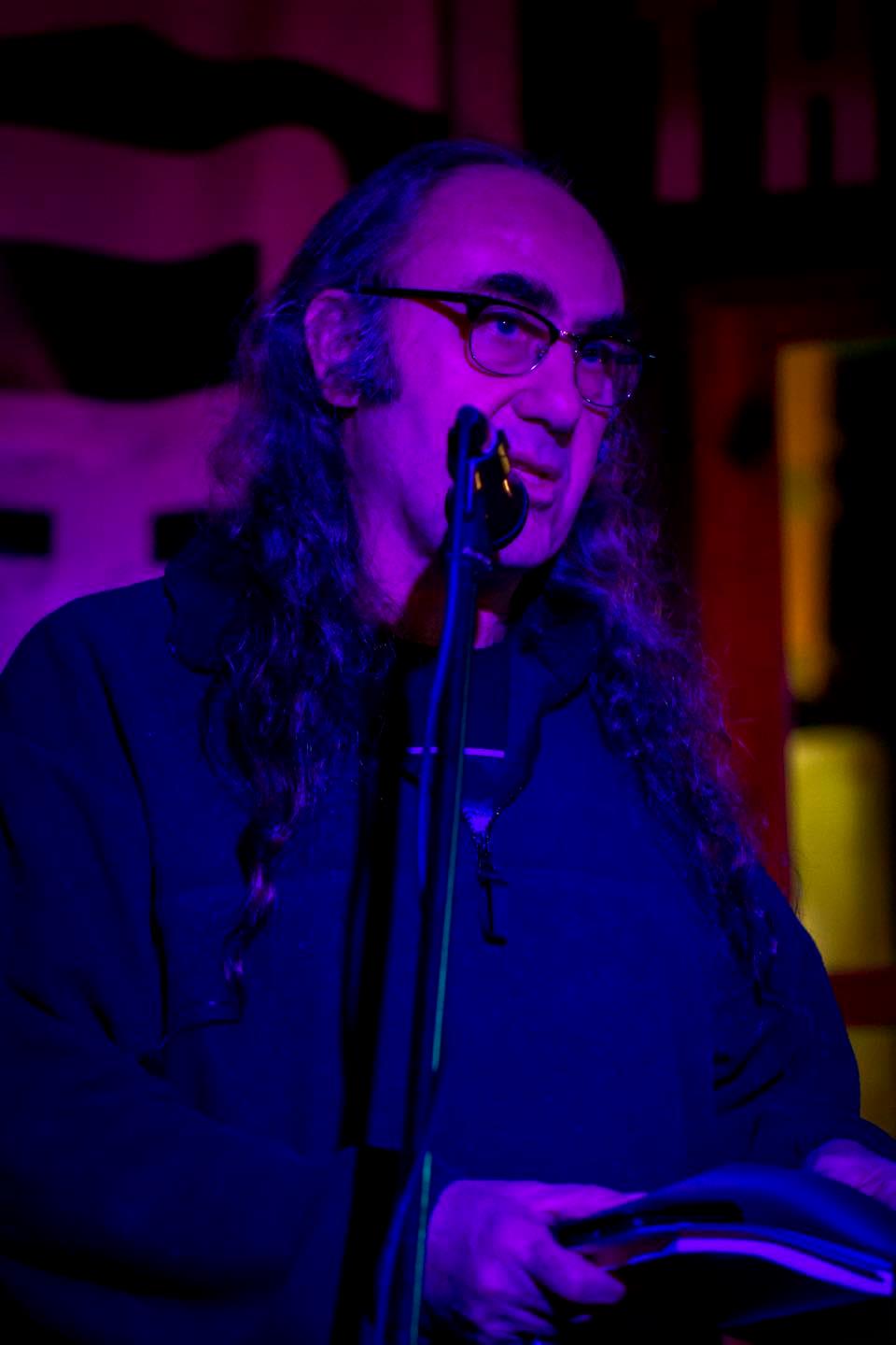 Tom Murphy reading at open mic