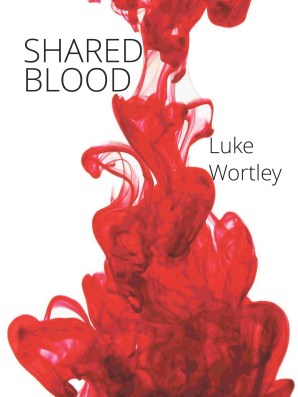book cover blood on white background