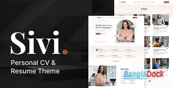 01_Main_Banner.__large_preview_fb0883 Sivi - Personal CV/Resume Theme - Image 1