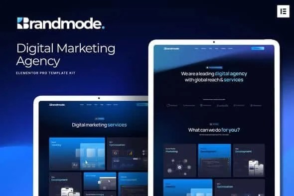 Cover_80515f Brandmode – Digital Marketing Agency Elementor Pro Template Kit - Image 1