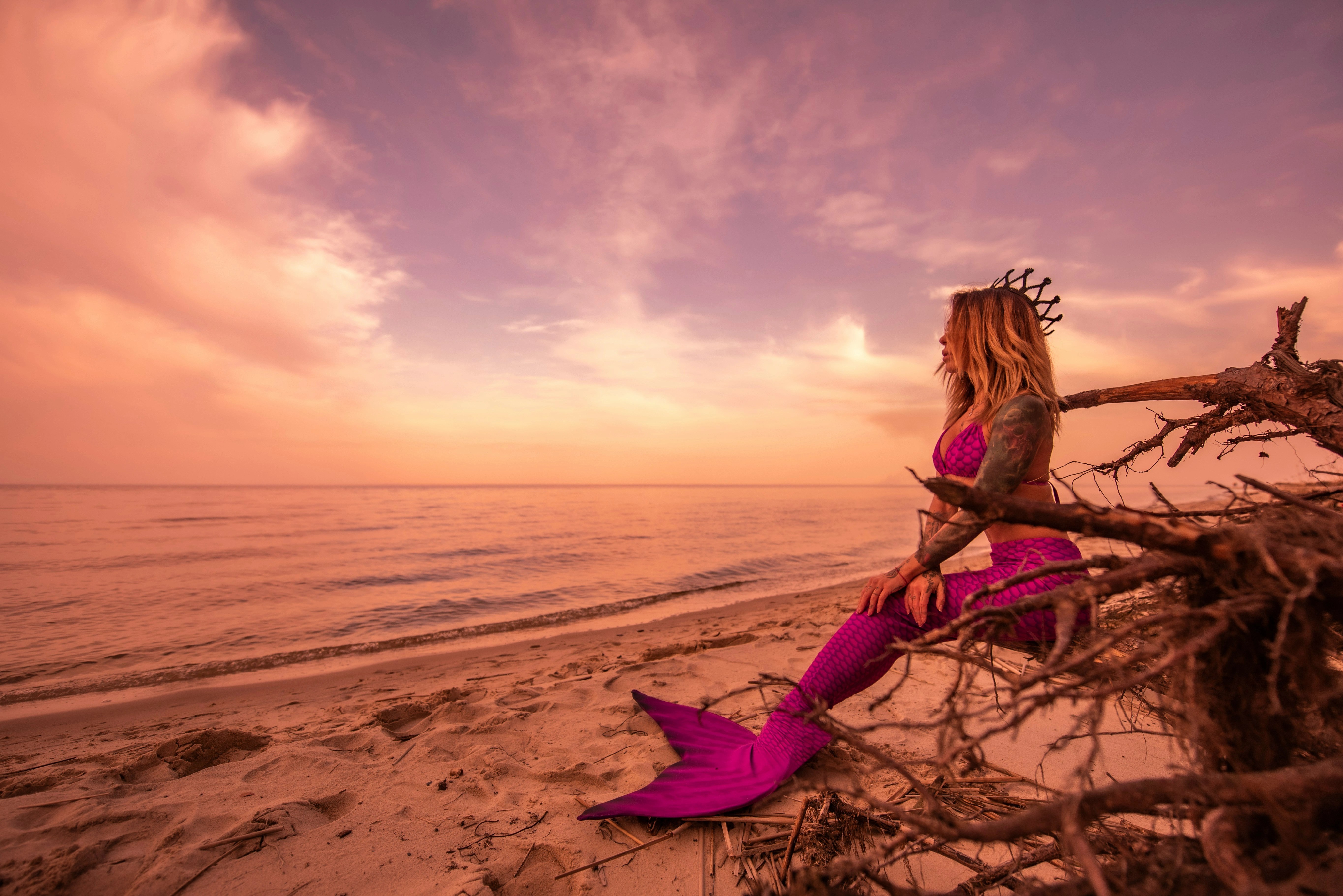 Sunset Mermaid Fantasy Escape
