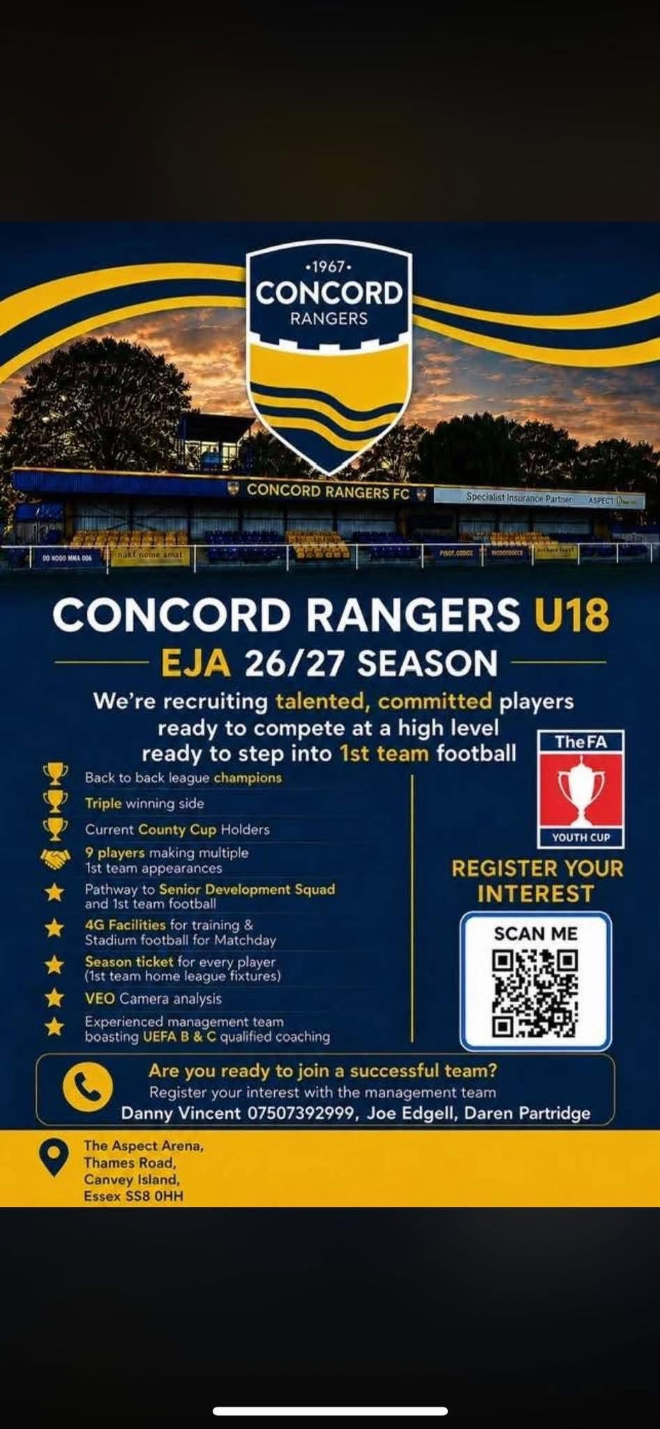Concord Rangers U18