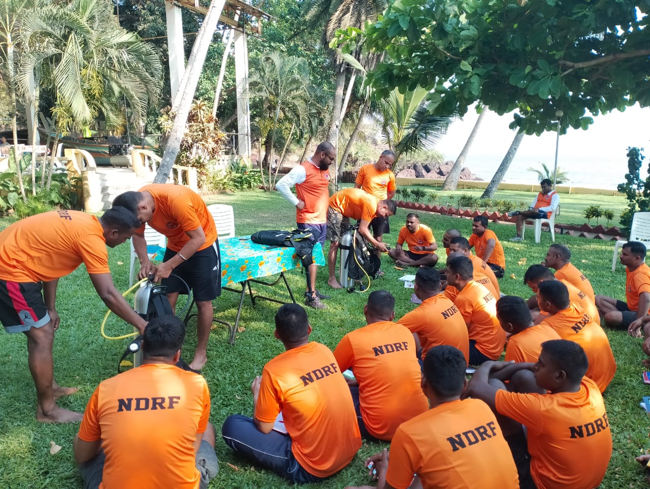 50 NDRF personnel undergoing diving training