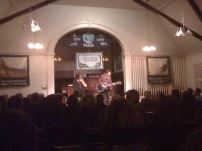 Mary Gauthier and Tania Elizabeth at Me & Thee Coffeehouse